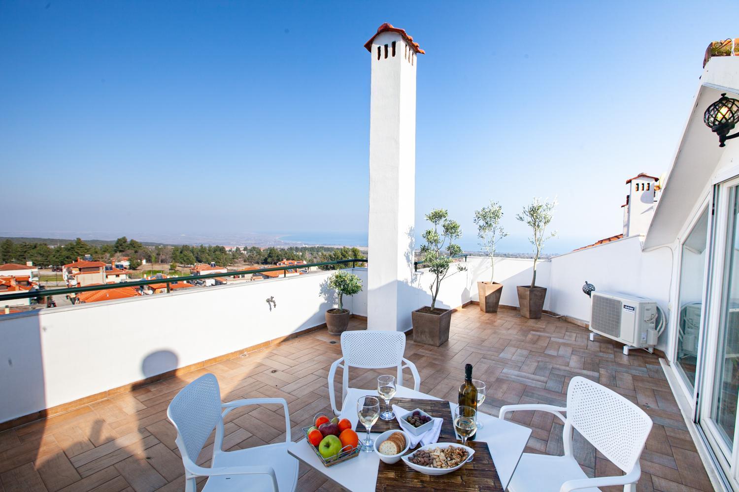 Rodon Apartment With Great View, Sauna And Jacuzzi Litóchoron Luaran gambar