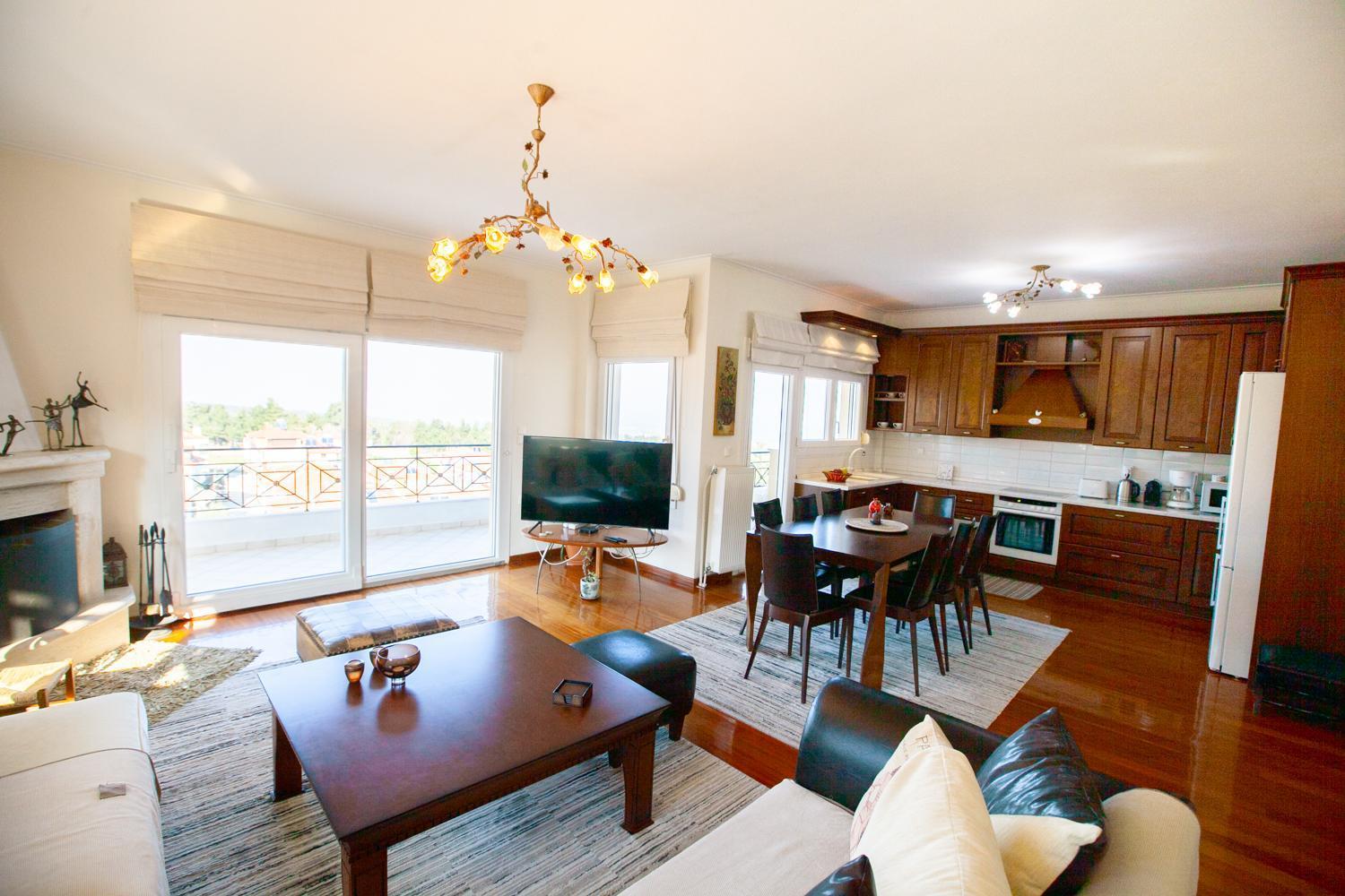 Rodon Apartment With Great View, Sauna And Jacuzzi Litóchoron Luaran gambar
